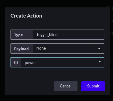 Selection Icon for actions on Bytebeam cloud console