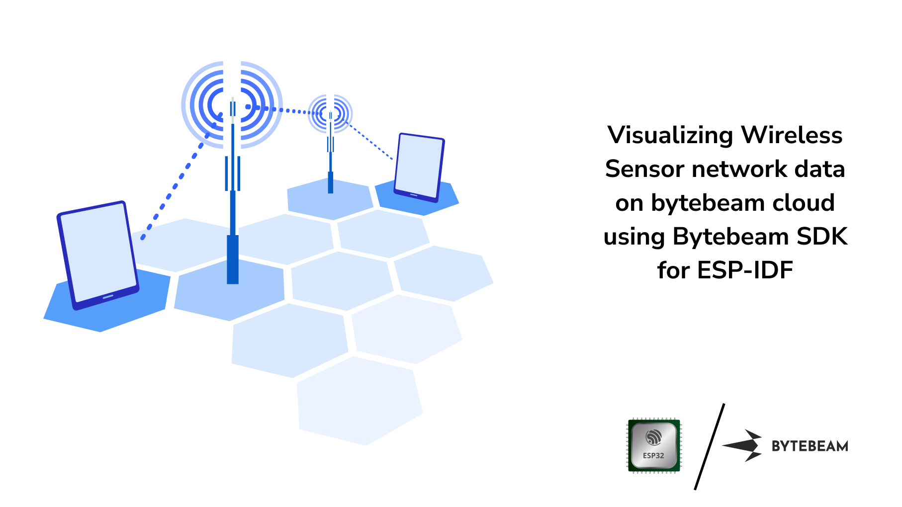Visualizing Wireless Sensor network data on bytebeam cloud using Bytebeam SDK for ESP-IDF